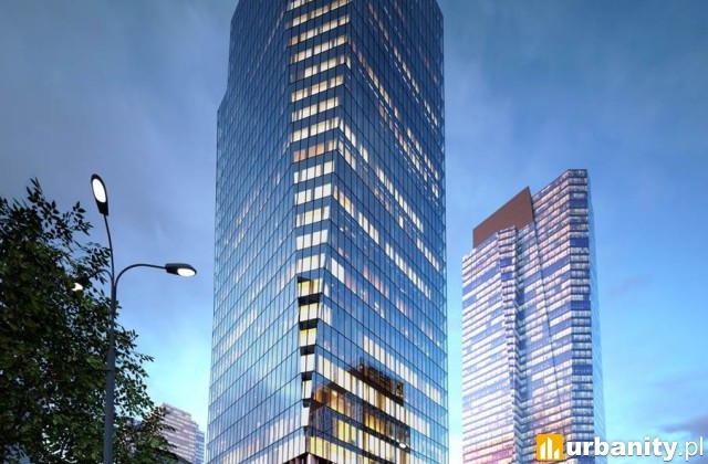 Projekt wieżowca Chopin Tower na Woli, wiz. materiały inwestora
