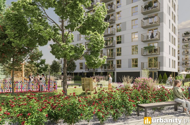 Wizualizacja osiedla Mista Kraków, wiz. materiały dewelopera