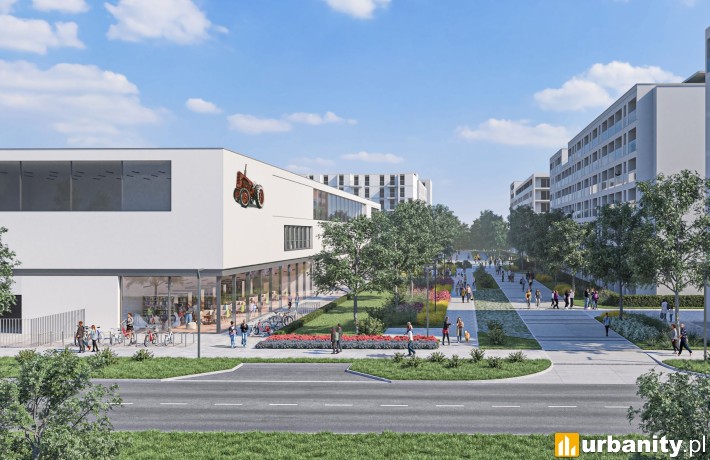 Projekt inwestycji Nowy Ursus w Warszawie, wiz. Ronson