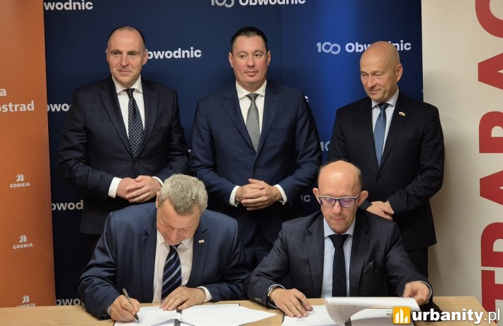 Podpisanie umowy dotyczącej budowy obwodnicy Stargardu, fot. Strabag