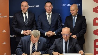 Podpisanie umowy dotyczącej budowy obwodnicy Stargardu, fot. Strabag