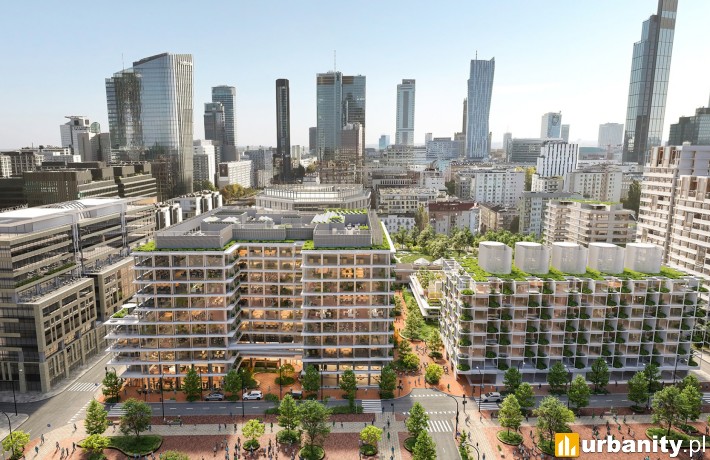 Projekt biurowca Office House w ramach inwestycji Towarowa 22, wiz. materiały inwestora