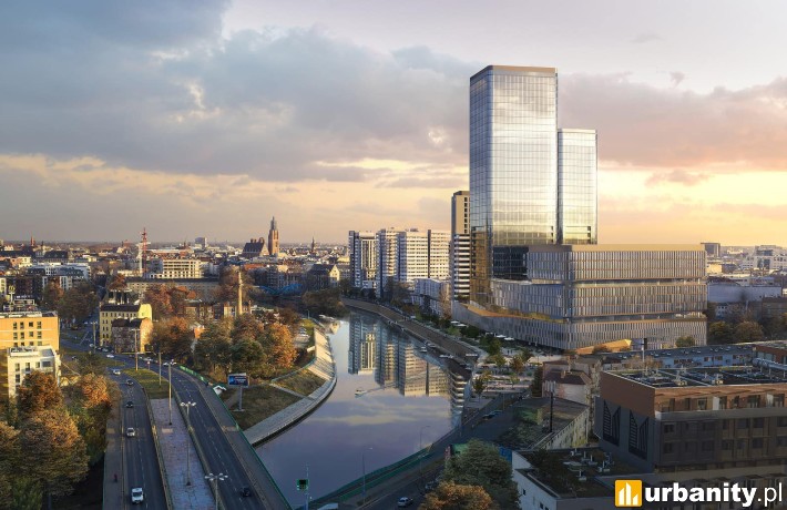 Inwestycja Quorum po przeprojektowaniu 140-metrowej wieży, wiz. materiały inwestora