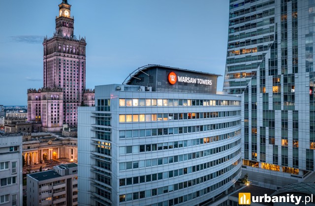 Biurowiec Warsaw Towers w centrum Warszawy, fot. materiały prasowe