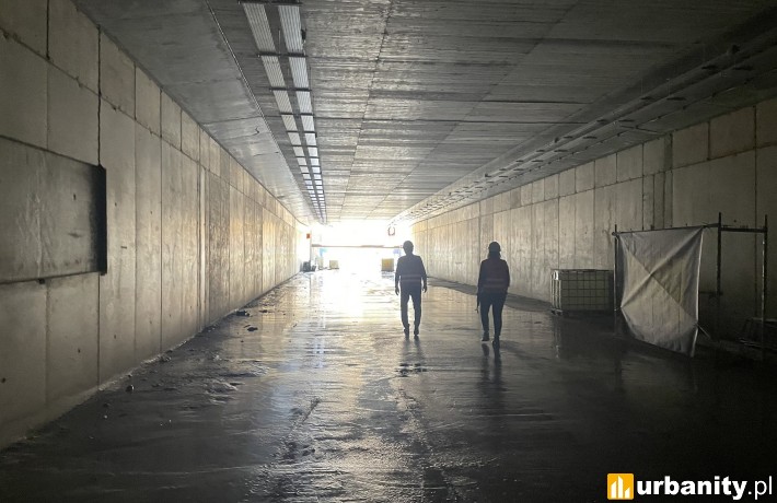 Warszawa Gdańska, gotowa konstrukcja nowego tunelu pod torami, fot. Anna Znajewska-Pawluk