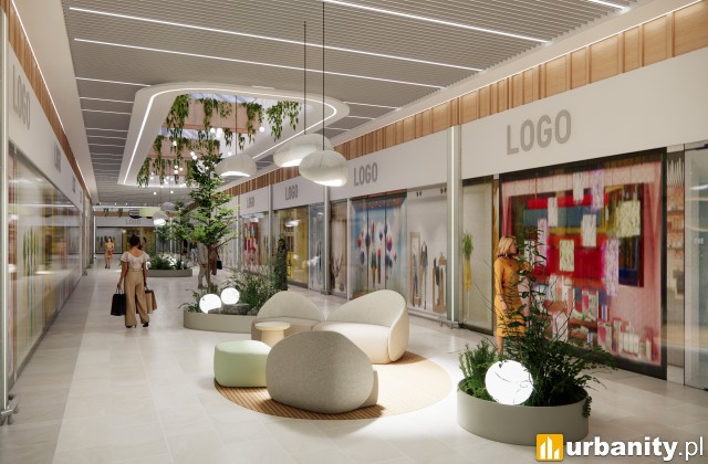 Centrum Handlowym Auchan Mikołów, wizualizacja wnętrz, wiz. materiały inwestora
