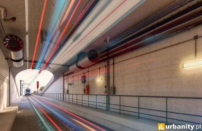 Kolej Dużych Prędkości w Łodzi. Wkrótce ruszy budowa tunelu, wiz. materiały inwestora