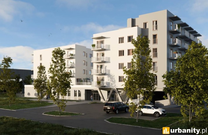 Marywilska 44D na Białołęce, nowe mieszkania komunalne, wiz. materiały inwestora