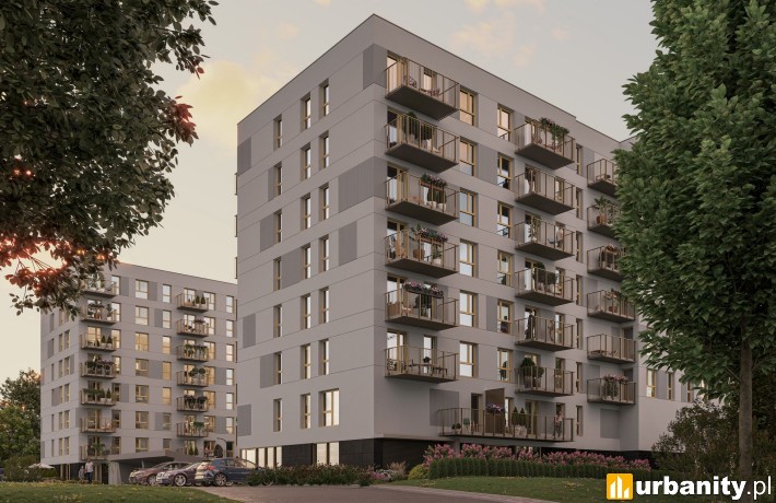 Wizualizacja osiedla Mista Kraków, wiz. materiały dewelopera