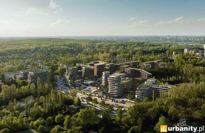 Koncepcja inwestycji Na Zgody w Katowicach, wiz. materiały inwestora