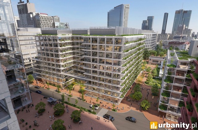 Projekt biurowca Office House w ramach inwestycji Towarowa 22, wiz. materiały inwestora