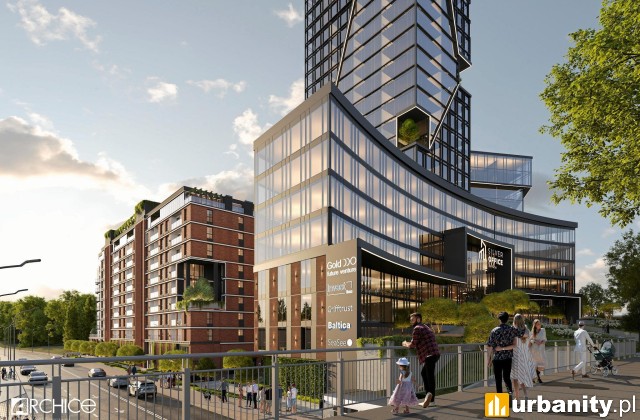 Projekt inwestycji Silver Office w Szczecinie, wiz. Archice