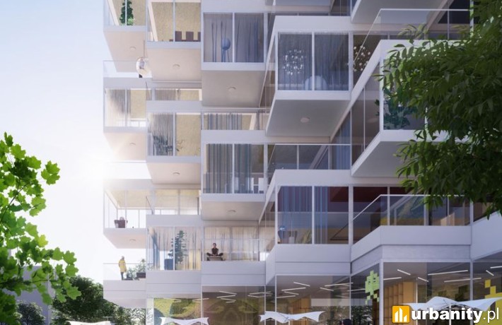 Koncepcja apartamentowca przy ul. Władysława IV w Gdyni, wiz. JEMS Architekci