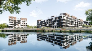 Tężnia solankowa w kolejnym etapie Ceglana Park w Katowicach. Mieszkania z widokiem na staw i promenadę