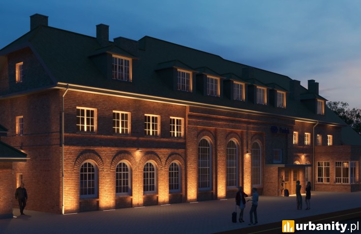 Rozpoczyna się modernizacja dworca w Pasłęku, wiz. PKP S.A.