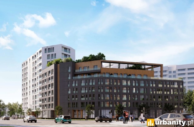 Projekt inwestycji mieszkaniowej przy ulicy Grenadierów, wiz. materiały dewelopera