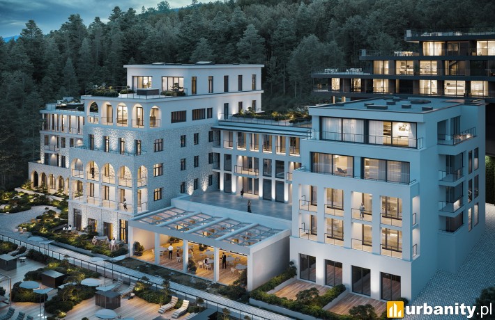 Hotel Salamandra w sercu Tatr, wizualizacja, wiz. materiały inwestora
