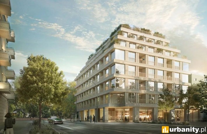 Narutowicza 75a, projekt inwestycji w trybie lex deweloper, wiz. Design Lab Group