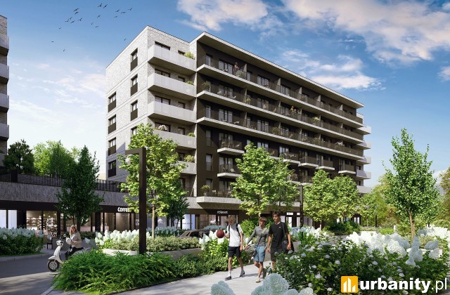 Osiedle przy Wielickiej - projekt inwestycji w Krakowie, wiz. materiały dewelopera
