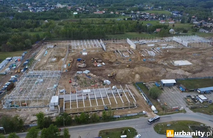 Tak obecnie wygląda budowa parku handlowego Świderek w Otwocku, fot. materiały prasowe