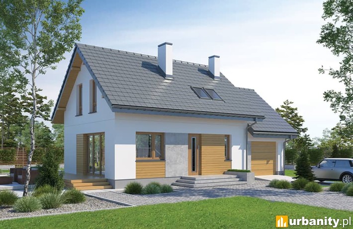 Projekt M245b - Trafna decyzja - wariant II (etap I) z kolekcji Muratora, arch. Ewa Dziewiątkowska