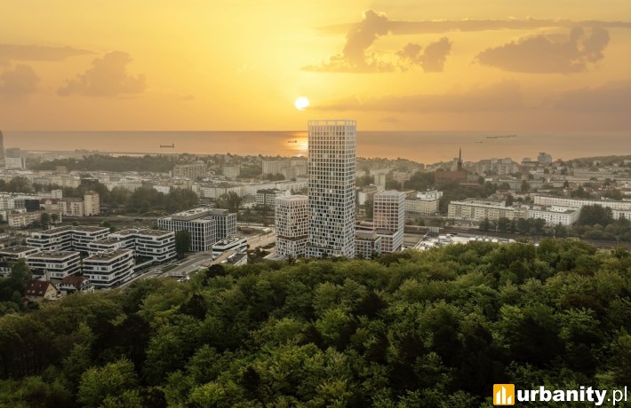SkyCity Gdynia - wizualizacja inwestycji, wiz. materiały inwestora