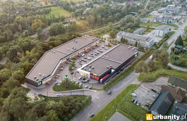 Projekt inwestycji Viva Park w Cieszynie, wiz. materiały inwestora