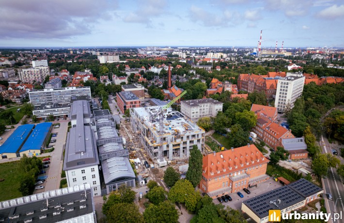Centrum Ekoinnowacji Politechniki Gdańskiej, budowa, sierpień 2023, fot. materiały prasowe