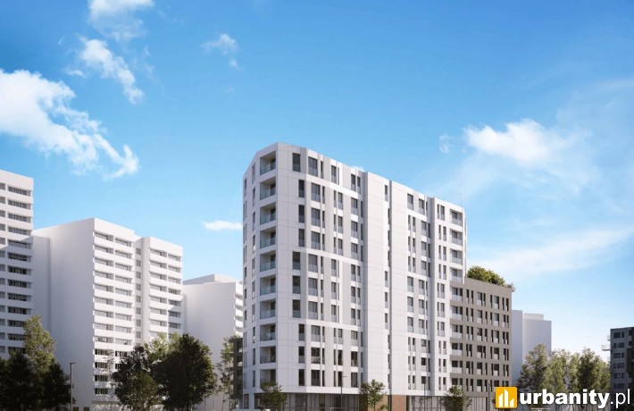 Projekt inwestycji mieszkaniowej przy ulicy Grenadierów, wiz. materiały dewelopera