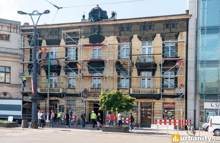 Remont kamienicy przy pl. Wolności 2 (fot. lodz.pl)