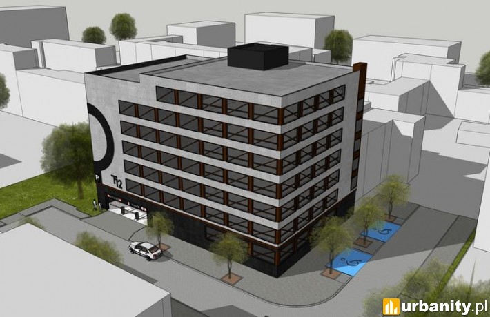 Tak ma wyglądać parking wielopoziomowy, który powstanie przy ul. Tuwima 12, mat. prasowe