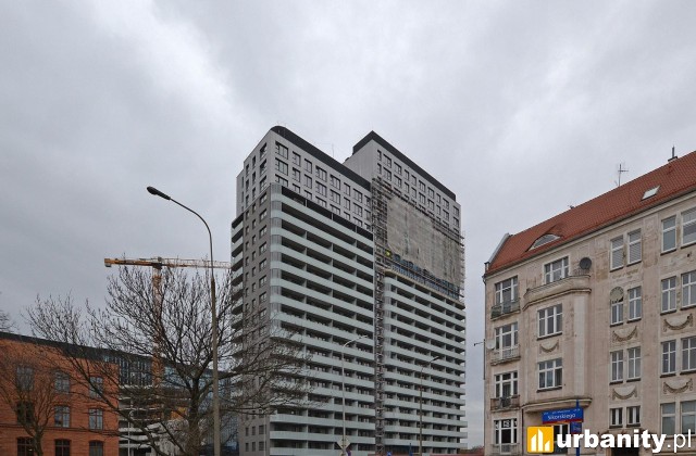 Wieża mieszkalna inwestycji Quorum we Wrocławiu, fot. alsen strasse 67
