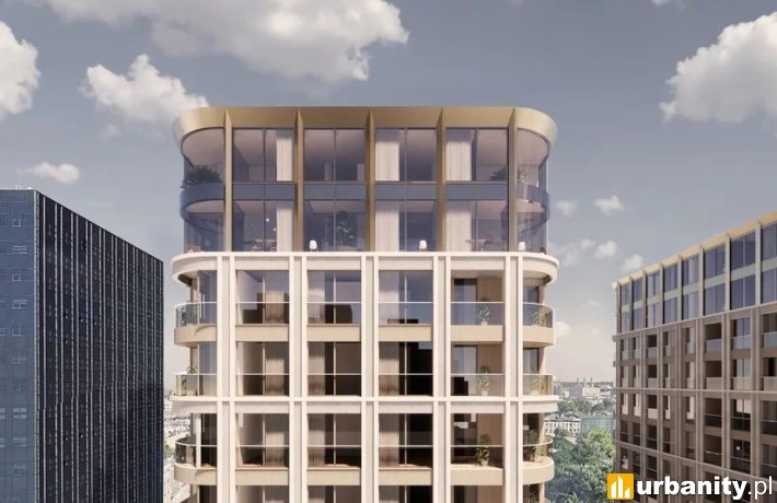Projekt inwestycji Twin Towers w centrum Łodzi, wiz. materiały inwestora
