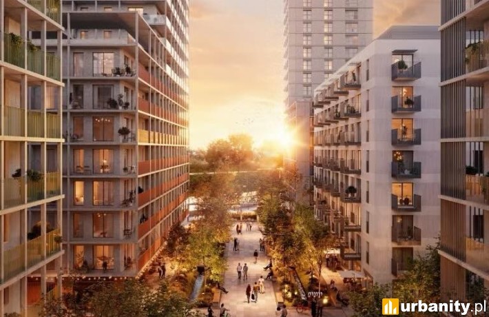 Bulwar Północny we Wrocławiu, docelowy kształt osiedla, wiz. materiały inwestora