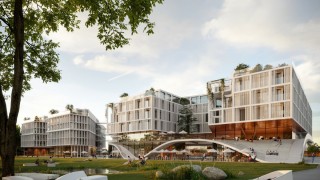 Kompleks hotelowo-mieszkalny przy Skwerze Kościuszki, wiz. Bedra Cichosz Architekci