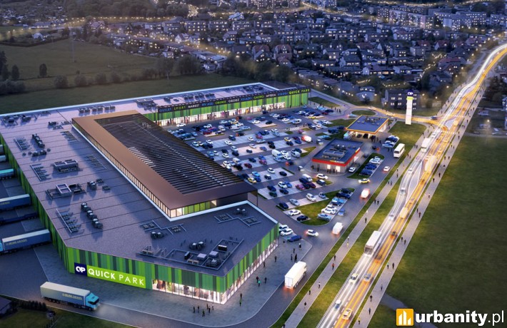 Projekt parku handlowego Quick Park w Kępnie