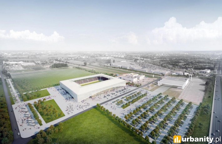 Nowe stadion piłkarski w Opolu - wizualizacja