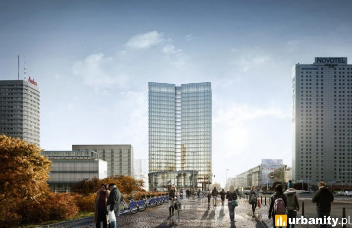 Projekt inwestycji Widok Towers w Warszawie