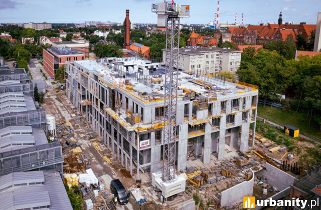 Centrum Ekoinnowacji Politechniki Gdańskiej, budowa, sierpień 2023, fot. materiały NDI