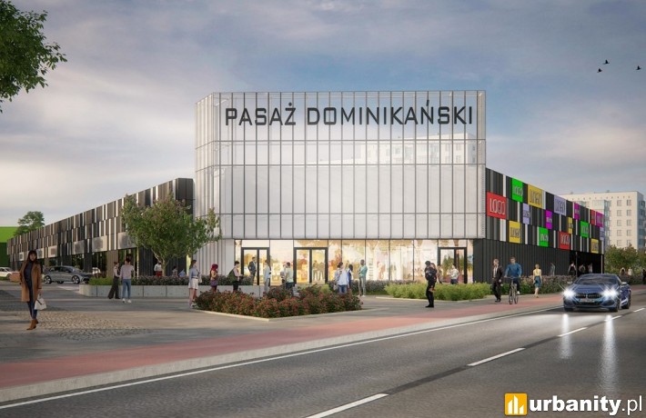 Pasaż Dominikański, wizualizacja inwestycji w Tarnobrzegu, wiz. materiały inwestora