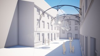 Przy Piotrkowskiej w Łodzi zawisną świecące kandelabry. Powstanie surrealistyczna aranżacja 