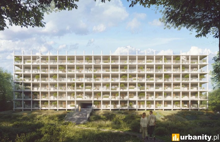 Projekt osiedla Koronki w Katowicach, wiz. materiały inwestora