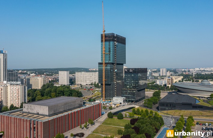 Postępuje realizacja wieżowca .KTW II (fot. TDJ Estate)