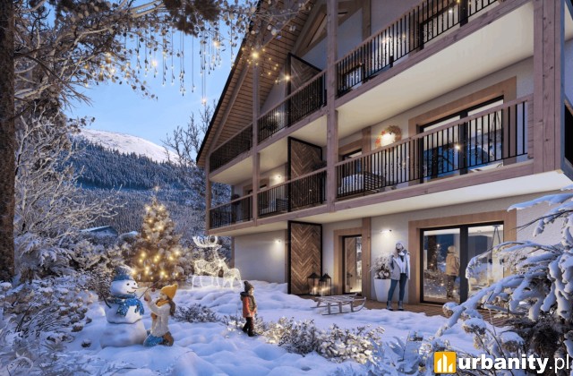 Monte Sol Residence w Szklarskiej Porębie, wizualizacja, wiz. materiały prasowe