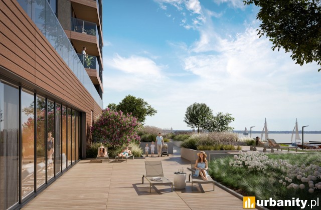 Projekt inwestycji Portico Marina w miejscowości Zegrze, wiz. mat. inwestora