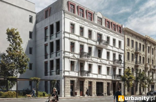 Nowa kamienica przy ulicy Rewolucji 1905 r. 31 w Łodzi, wiz. materiały inwestora