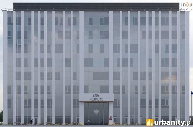 Nowa siedziba Sądów Rejonowych w Łodzi, wiz. materiały inwestora