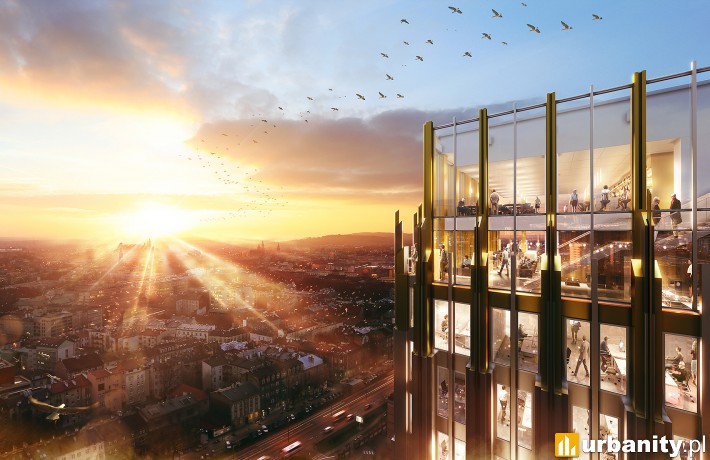 Wizualizacja projektu Unity Centre autorstwa biura DDJM