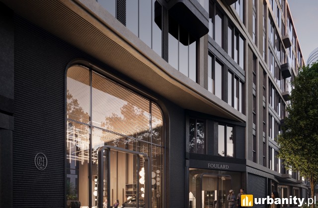 Projekt inwestycji Chłodna 35 w centrum Warszawy, wiz. materiały inwestora