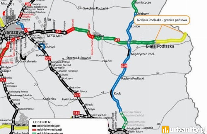 Odcinek X autostrady A2, wiz. GDDKiA